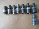 (qty 8) Snap-on Imbf 3/8" Drive Swivel Impact Socket Set Of 7 3/8 To 3/4"+ Bonus. Fixed Price $169.95.