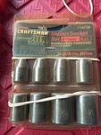 Sears Craftsman Usa Nos 3/8 Drive 8pc Sae Impact Socket Set 18739 6pt Ee. Fixed Price $84.95.