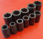 Snap-on 1/2" Drive 11 Pc 6 Point Sae Shallow Impact Socket Set Im120-320 3/8"-1". Fixed Price $128.00.