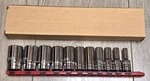 Casoman 11 Pc 3/8" Dr 6 Point Mid Length / Semi-deep Socket Set, Sae 1/4 To 7/8. Fixed Price $46.49.