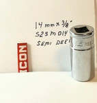 Icon Professional Semi Deep Socket 14 Mm X 3/8" S2sdm14 Free Usa Shipping. Fixed Price $11.96.