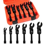 Jeuclel 6pcs 3/8" Flex Head Socket Set Cr-v 12-19mm Long Reach Red Jeus791. Fixed Price $61.99.