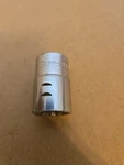 Snap On 1/2" Drive 11/16" 12pt Sae Shallow Chrome Socket Read Ad Sv221. Fixed Price $10.00.