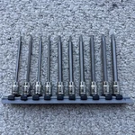 Tekton 1/4 Inch Drive Long Torx Bit Socket Set With Rail, 10-piece (t6-t30). Fixed Price $38.00.