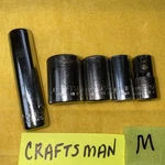 Vtg Craftsman Sockets 1/4 Dr 6pt 5/16 Deep Ee43575, 43499 1/2, 43497 3/8 +more. Fixed Price $10.00.
