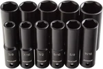 Arcan Tools 1/2 Inch Drive Deep Impact Socket Set, 3/8 - 1 Inch, Cr-v, 11-p. Fixed Price $42.31.