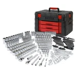 Workpro 450 Pieces Mechanics Tool Set Sae/metric Sockets With 3 Drawer Case Box. Fixed Price $229.99.