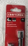 Craftsman Cmmt43282 Extension Bar Set 3/8" Drive 4 Pcs 10 " 6" 3" & 1 1/2. Fixed Price $22.99.