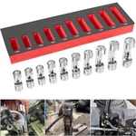 For 12030 10 Piece 3/8" Drive Metric Flare Nut Socket Set Injector Fuel Line. Fixed Price $110.99.