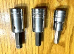 3 Piece Snap On 1/2" Drive Hex Bit Socket Tools 3/8" 7/16" &. Fixed Price $39.99.