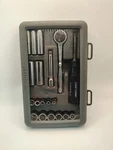 Nos Craftsman Usa 1/4" Drive 34800 Standard 6 Point 19 Pc Socket Ratchet Set Sae. Fixed Price $49.99.