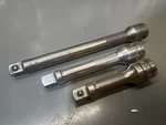 3pc Snap On 3/8" Drive Knurled Extensions 3" 4" 6" Usa. Fixed Price $49.99.