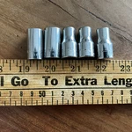 Craftsman Usa 5 Piece Hex Socket Set 3/8 Drive Sockets No Tips. Fixed Price $7.99.