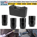 1/2" Drive Crank Bolt Socket Set 17mm 21mm 22mm 27mm Harmonic Balancer. Fixed Price $73.50.