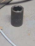 Vintage Craftsman Usa 16mm Impact Socket 1/2" Drive 6 Point Ee. Fixed Price $19.00.