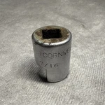 Vintage Cornwell El214 7/16 Sae Weatherhead Socket 3/8 Drive Chrome Usa. Fixed Price $10.53.
