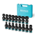 Duratech 16pc 3/8" Dr Swivel Socket Set Shallow Universal Impact Metric 8mm-24mm. Fixed Price $79.99.