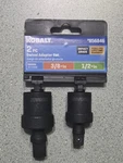 Kobalt #856846 2pc. Swivel Adapter Set 3/8 1/2 Drives. Fixed Price $23.00.