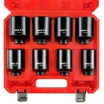 Wett 1/2" Drive Deep Large Impact Socket Set, 8-piece Spindle Axle Nut Soc. Fixed Price $42.30.