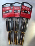 Lot 3 Craftsman 3/8 Inch 12 Point 1/2 Drive Sae Deep Socket Cmmt99177. Fixed Price $14.99.