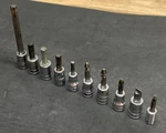 Snap On 10pc Lot 3/8" Dr Torx Allen & Phillips/flat Tip Socket Driver Sockets. Fixed Price $89.95.