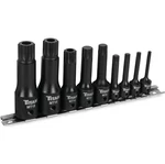 Titan 49009 9 Pc Deep Triple Square Impact Bit Socket Set M4-m18. Fixed Price $44.81.
