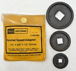Sears Craftsman Ratchet Speed Adapter 1/4", 3/8", 1/2" Drives. Fixed Price $47.60.