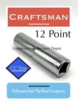 Craftsman Deep Socket Metric 1/2" Inch Drive 14mm 12 Point Cmmt44444 14 Mm. Fixed Price $9.95.