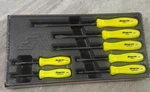 New Snap-on 7 Piece Hi-viz Yellow Hard Handle Screwdriver Set Sddx70ahv. Fixed Price $229.99.