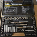 Vtg Crew Line - 58 Piece Socket Wrench Set Sae & Metric W/ Case *read*. Fixed Price $65.00.
