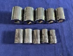 10 Pc Craftsman 1/2 Drive Sae 12pt Sockets 1- 1/16 -1/2 G2 Series 47515 * Etched. Fixed Price $24.95.