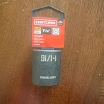 Craftsman 1- 1/16" X 1/2" Dr Impact Socket - 6pt Free Usa Ship. Fixed Price $12.87.