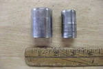 2 Vntg Craftsman "v" Metric Knurled 1/2" Dr. 12 Pt Sockets,44239-22mm,44236-15mm. Fixed Price $13.99.