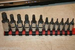 Matco Tools 1/4" 3/8" Drive Torx Socket Driver Set 12pcs T8 - T55. Fixed Price $225.00.
