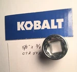 Kobalt 5/8" X 3/8" Dr Standard Socket 12 Point # 072572 Free Usa Shipping. Fixed Price $9.96.