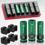 7-pcs Wheel Protector Impact Socket Set With Jack Stand Pads 1/2" Lug Nut 17-21m. Fixed Price $22.99.