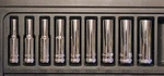 Dewalt 9 Piece Chrome 6 Point Deepwell Sae Socket Set For 1/4" Drive. Fixed Price $24.94.