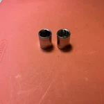 Craftsman Lot Of 2 Top Knurled 14 M/m Shallow Sockets,3/8 Drive (6pt & 12pt) Vv. Fixed Price $9.25.