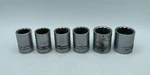 Wizard Tools 6-piece 12 Point 1/2" Drive Sae/ Standard Socket Set. Fixed Price $19.99.