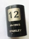 Stanley 12 Mm X 1/4" Standard Socket 86-109b Black Chrome 6 Pt Free Shipping. Fixed Price $9.96.