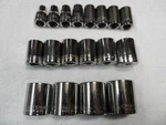 Craftsman 1/2" Drive Sae Shallow Socket Set, Nos Usa 12pt 18 Pcs (3/8 To 1-1/4"). Fixed Price $199.97.