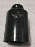 Oem Tools 24716 1/2" Drive 36mm 12pt Deep Impact Axle Nut Socket Metric. Fixed Price $21.21.