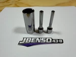 Snap-on Tools New 3pc 1/4" Drive Sae 6pt Deep Add-on Sockets Stm04 Stm05 Stm20a. Fixed Price $134.95.