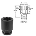 Grey Pneumatic Corp. 4544sd 1" Drive X 1-3/8" 8 Point Deep. Fixed Price $105.98.