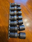 Snap-on Shallow Swivel Impact Sockets 3/8 Drive Sae 3/8-3/4 Set Of 7 Ipf 12-24. Fixed Price $135.00.