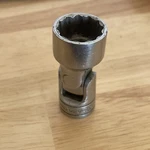 Snap-on 3/8" Drive 17mm Swivel Flex Universal Joint Shallow Socket Vintage Usa. Fixed Price $59.99.