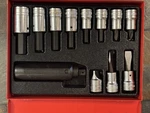Nos Snap On Tools Impact Driver Pit-160 Hex Bit & Set 1/2" Metal Case. Fixed Price $279.00.