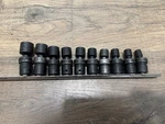 Snap On 10pc 9mm 19mm Swivel Impact Drive Socket Set. Free S&h!. Fixed Price $249.95.