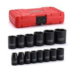 1/2 Drive Impact Socket Set Metric 6-point Shallow 14pc Tool Kit. Fixed Price $39.05.