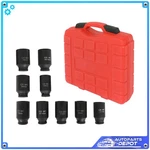 9pcs Deep Impact Socket Set 1/2"drive Metric Axle Hub Nut 29-38mm 6-point. Fixed Price $40.13.